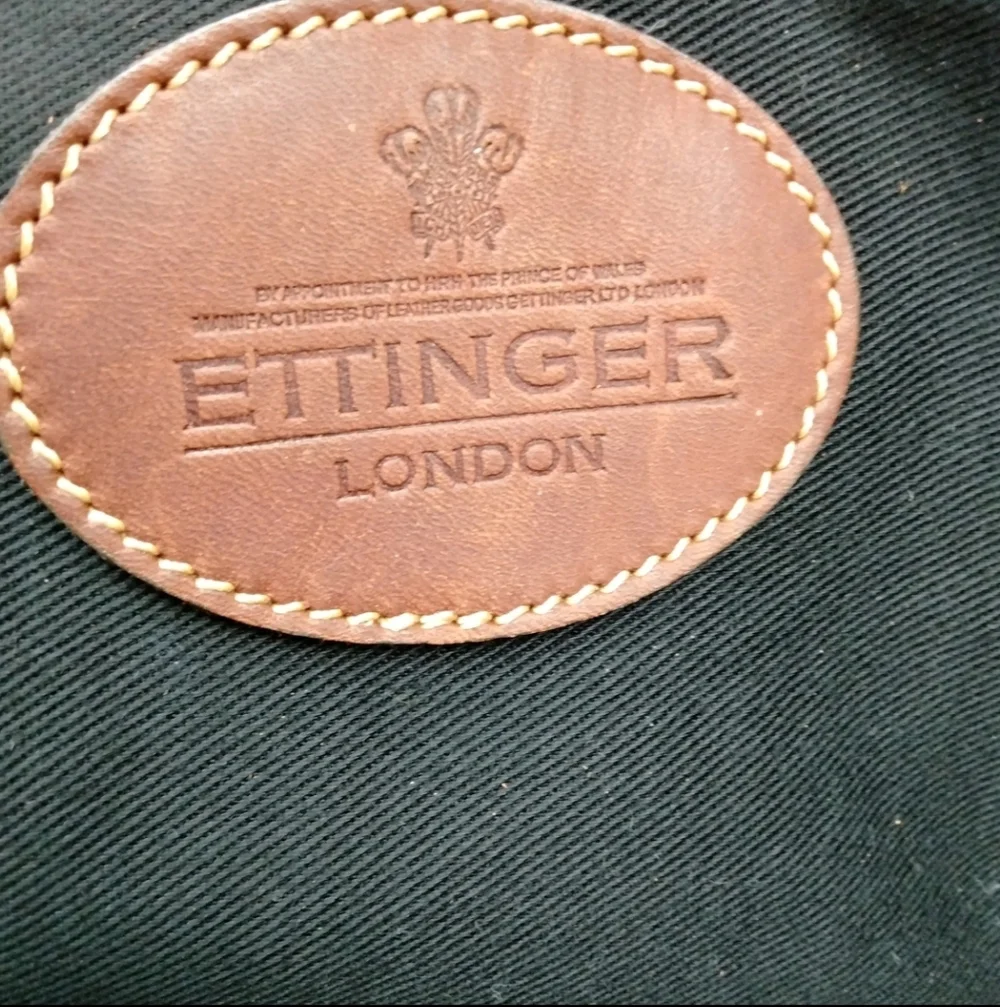 Ettinger London Tote Bag Tan/Brown Canvas/Leather Large